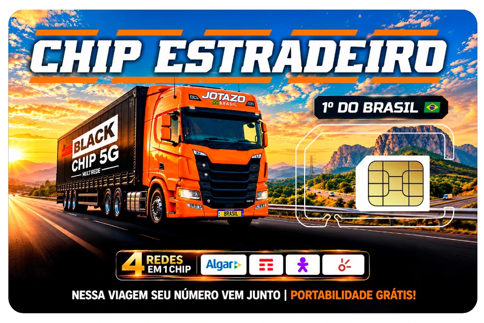 Cartão Black Chip 5G Estradeiro